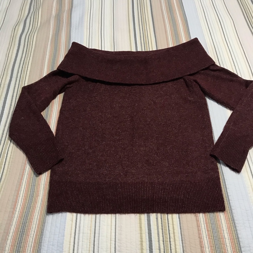 A&F Women’s Wool Blend Off-the-Shoulder Sweater